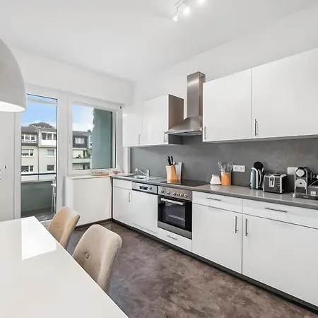Nahe Messe Essen & Krupp Krankenhaus - Design-Apartment Fuer 5 Gaeste, Zentral In Ruettenscheid * Έσσεν